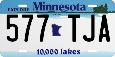 MN license plate 577TJA