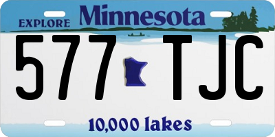 MN license plate 577TJC