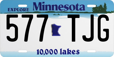 MN license plate 577TJG