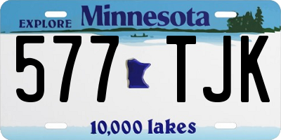 MN license plate 577TJK