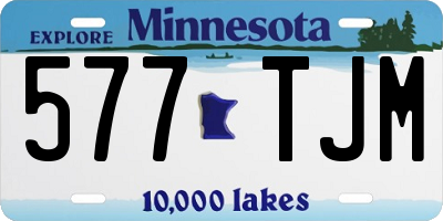 MN license plate 577TJM
