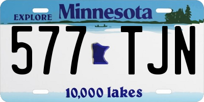 MN license plate 577TJN