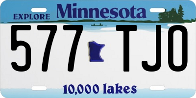MN license plate 577TJO