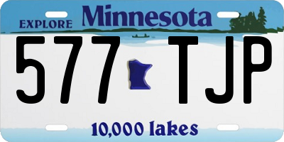 MN license plate 577TJP