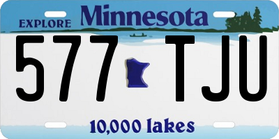 MN license plate 577TJU