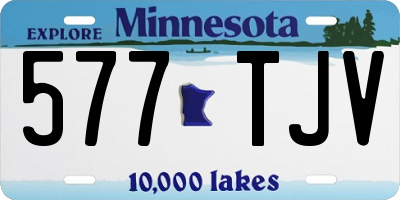 MN license plate 577TJV