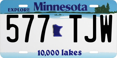 MN license plate 577TJW