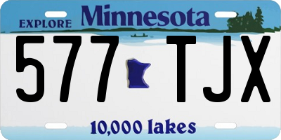 MN license plate 577TJX