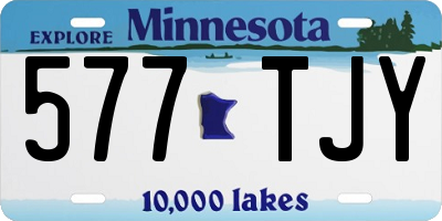 MN license plate 577TJY