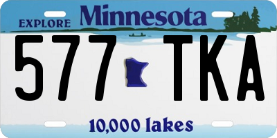 MN license plate 577TKA