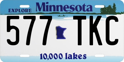 MN license plate 577TKC