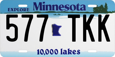 MN license plate 577TKK