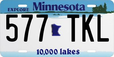 MN license plate 577TKL