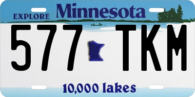 MN license plate 577TKM