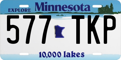 MN license plate 577TKP