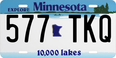 MN license plate 577TKQ