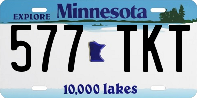 MN license plate 577TKT