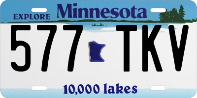 MN license plate 577TKV