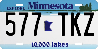 MN license plate 577TKZ