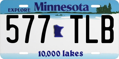 MN license plate 577TLB