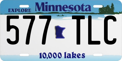 MN license plate 577TLC