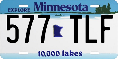 MN license plate 577TLF