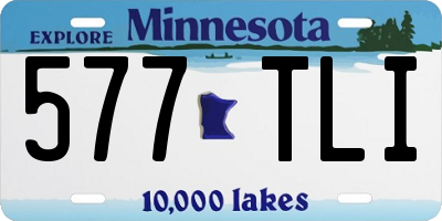 MN license plate 577TLI