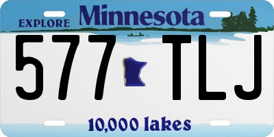 MN license plate 577TLJ