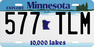 MN license plate 577TLM