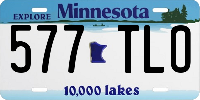 MN license plate 577TLO