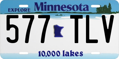 MN license plate 577TLV