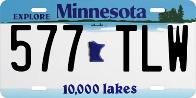 MN license plate 577TLW