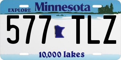 MN license plate 577TLZ