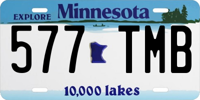 MN license plate 577TMB