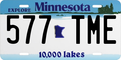 MN license plate 577TME