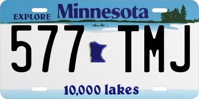 MN license plate 577TMJ