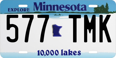 MN license plate 577TMK
