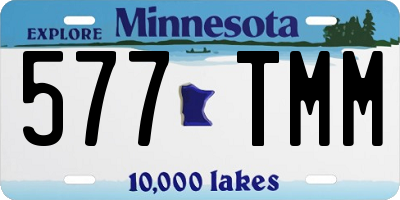 MN license plate 577TMM