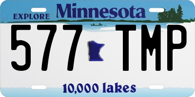 MN license plate 577TMP