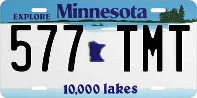 MN license plate 577TMT