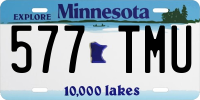 MN license plate 577TMU