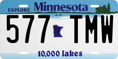 MN license plate 577TMW