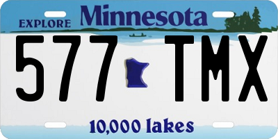 MN license plate 577TMX