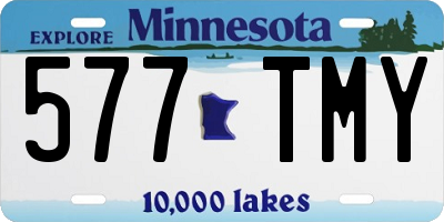 MN license plate 577TMY