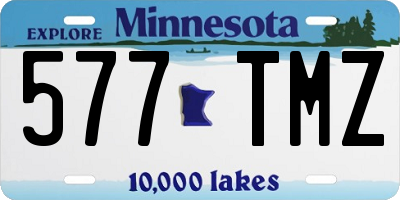 MN license plate 577TMZ