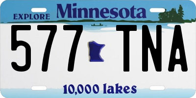 MN license plate 577TNA