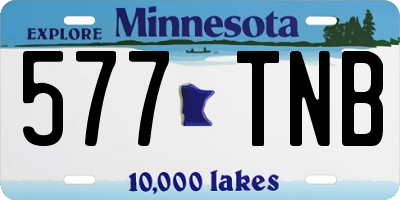 MN license plate 577TNB