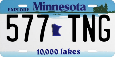 MN license plate 577TNG