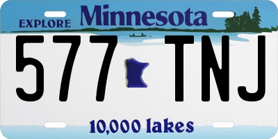 MN license plate 577TNJ