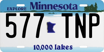 MN license plate 577TNP